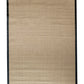 Alfombra Sisal Natural BD485 Borde de Tela Negro