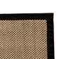 Alfombra Sisal Natural GG687 Borde de Tela Negro