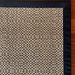 Alfombra Sisal Natural GG687 Borde de Tela Negro