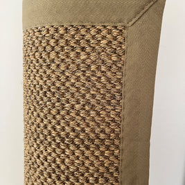 Alfombra Sisal Natural GG687 Borde de Tela Beige