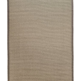 Alfombra Sisal Natural KF731 Borde de Tela Café Claro