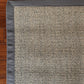Alfombra Sisal Natural KF731 Borde de Tela Café Oscuro