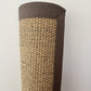 Alfombra Sisal Natural KF731 Borde de Tela Café Oscuro
