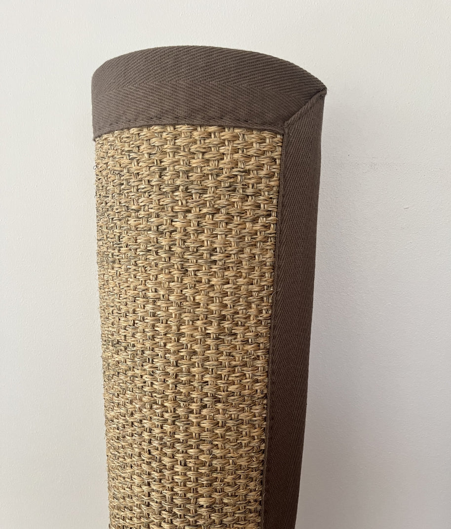 Alfombra Sisal Natural KF731 Borde de Tela Café Claro