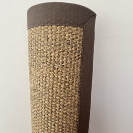 Alfombra Sisal Natural KF731 Borde de Tela Café Claro