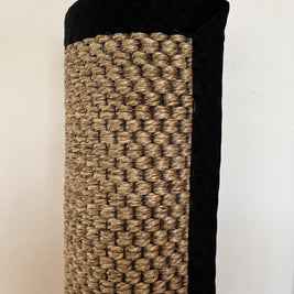 Alfombra Sisal Natural GA880 Borde de Tela Negro