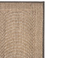 Alfombra Pasillo Sisal Natural Ondas Arena
