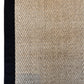 Alfombra Sisal Natural VB1065 Borde de Tela Negro