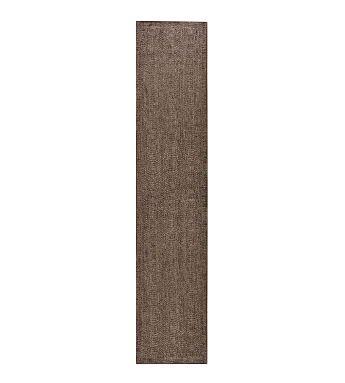 Alfombra Pasillo Sisal Natural Ondas Taupe - 80x350 cm