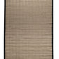 Alfombra Sisal Natural VB563 Borde de Tela Negro