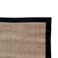 Alfombra Sisal Natural VB563 Borde de Tela Negro