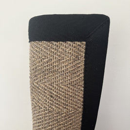 Alfombra Sisal Natural VB563 Borde de Tela Negro