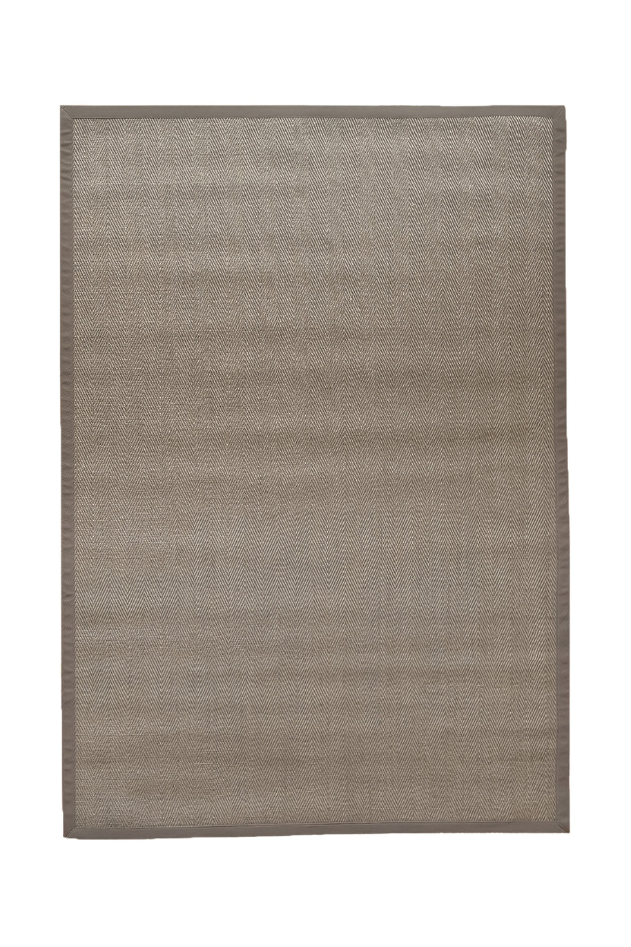 Alfombra Sisal Natural VB563 Borde de Tela Café