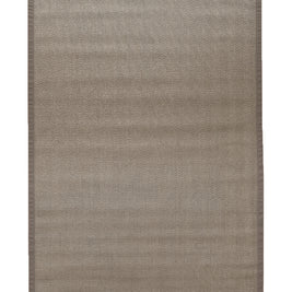 Alfombra Sisal Natural VB563 Borde de Tela Café