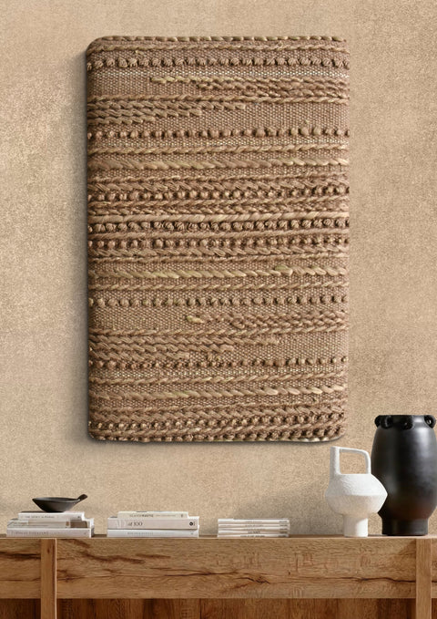 Cuadro Arantes Khaki Yute - Algodón 60x90 cm