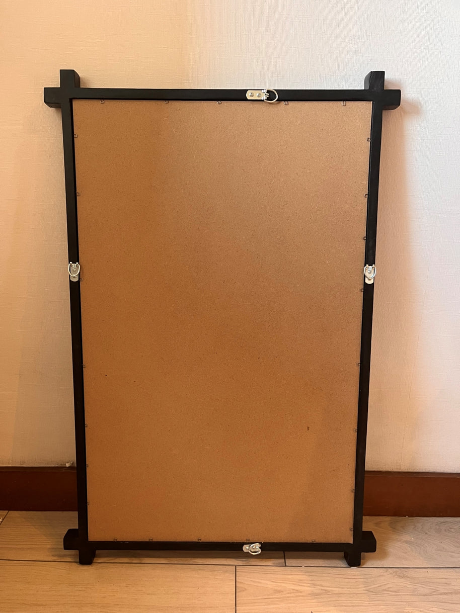 Espejo Madera Rectangular Cruz de Pared 60x90 cm Aurora