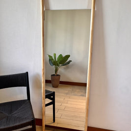 Espejo Madera Rectangular 56x165 cm Piso y Pared Bali