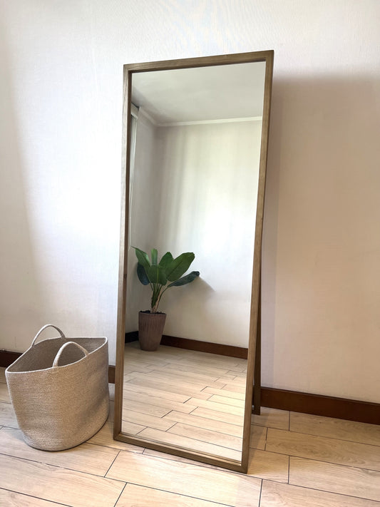 Espejo Madera Rectangular 60x160 cm De Piso Mykonos