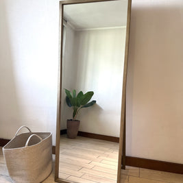 Espejo Madera Rectangular 60x160 cm De Piso Mykonos