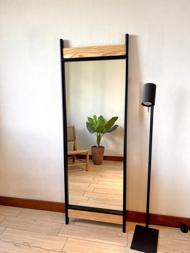 Espejo Madera Rectangular 56x165 cm Piso y Pared Nova