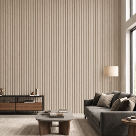 Wall Panel Interior WPC Flat Blanco Grisáceo 15x290 cm