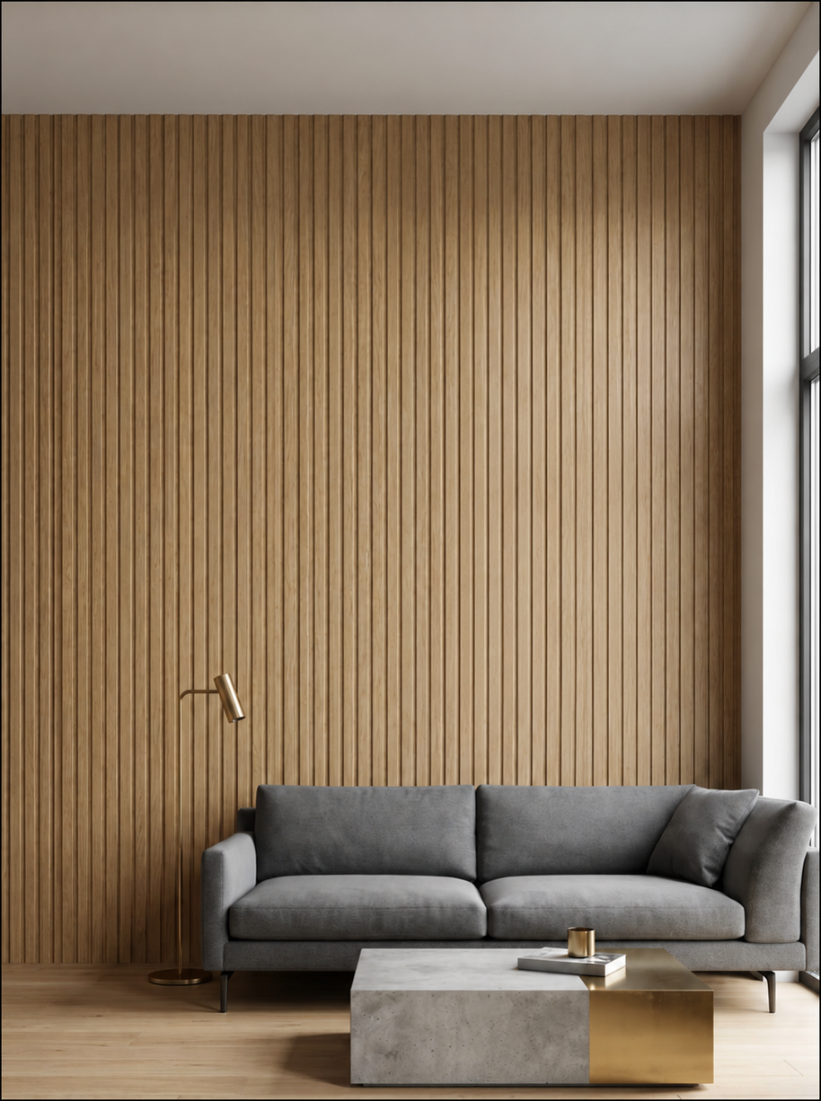 Wall Panel Interior WPC Flat Maple 15x290 cm