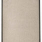 Alfombra Sisal Sintetico Espiga Ivory Borde Tela Gris