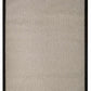 Alfombra Sisal Sintetico Espiga Ivory Borde Tela Negro