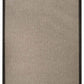 Alfombra Sisal Sintetico Espiga Taupe Borde Tela Negro