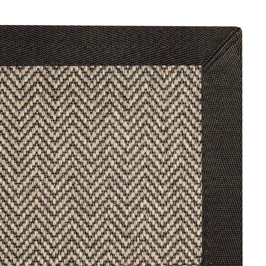 Alfombra Sisal Sintetico Espiga Taupe Borde Tela Gris 300x400 vista principal