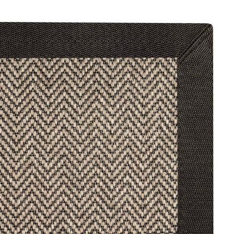 Alfombra Sisal Sintetico Espiga Taupe Borde Tela Gris 300x400 vista principal