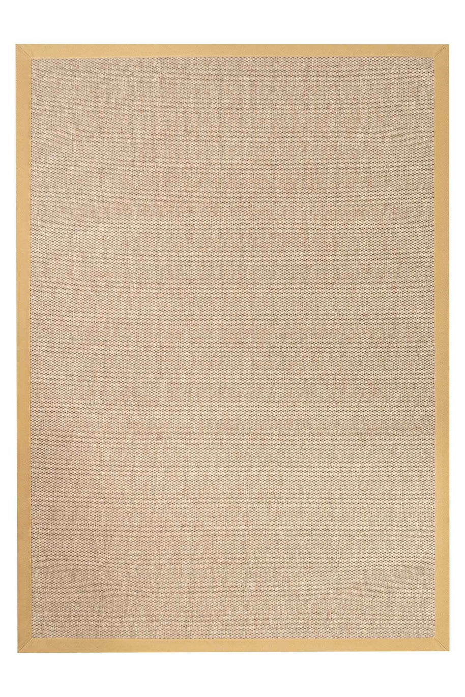 Alfombra Sisal Sintetico Lasis Beige Borde Tela Beige