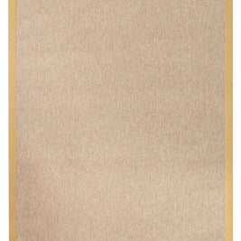Alfombra Sisal Sintetico Lasis Beige Borde Tela Beige