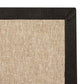 Alfombra Sisal Sintetico Lasis Beige Borde Tela Negro 300x400 vista principal