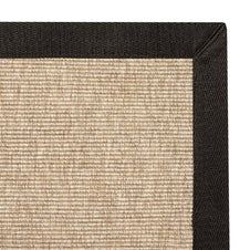 Alfombra Sisal Sintetico Lasis Beige Borde Tela Negro 300x400 vista principal