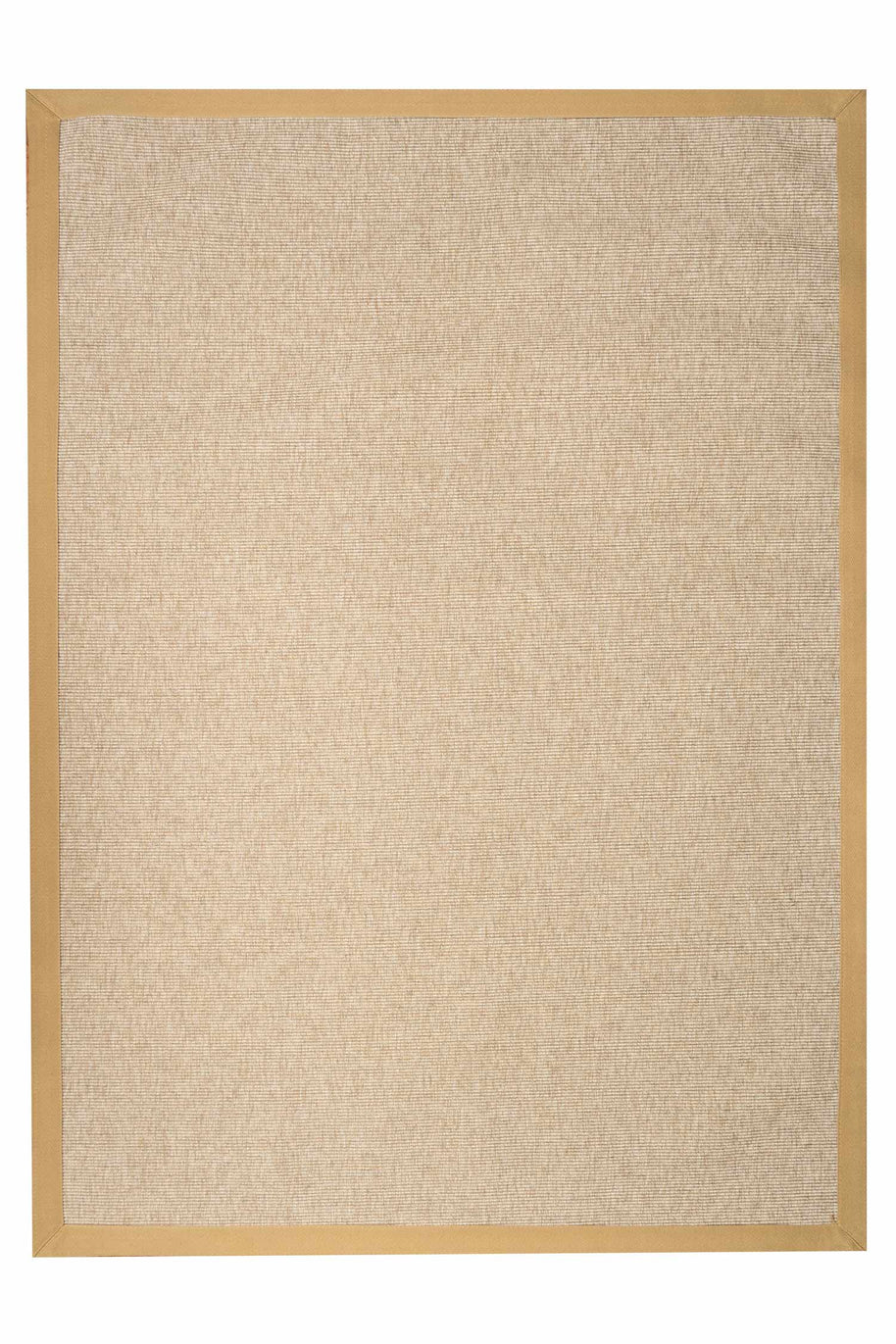 Alfombra Sisal Sintetico Natura Beige Borde Tela Beige