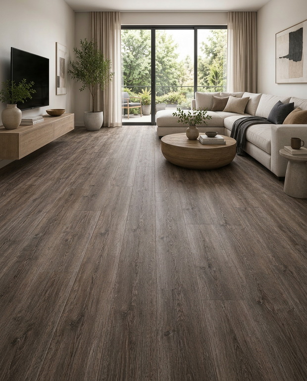 Piso Vinilico Modular Aquarius SPC 5.3mm Roble Americano 525