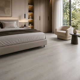 Piso Vinilico Modular Woodland SPC 5.53mm Blanco Nordico 9183