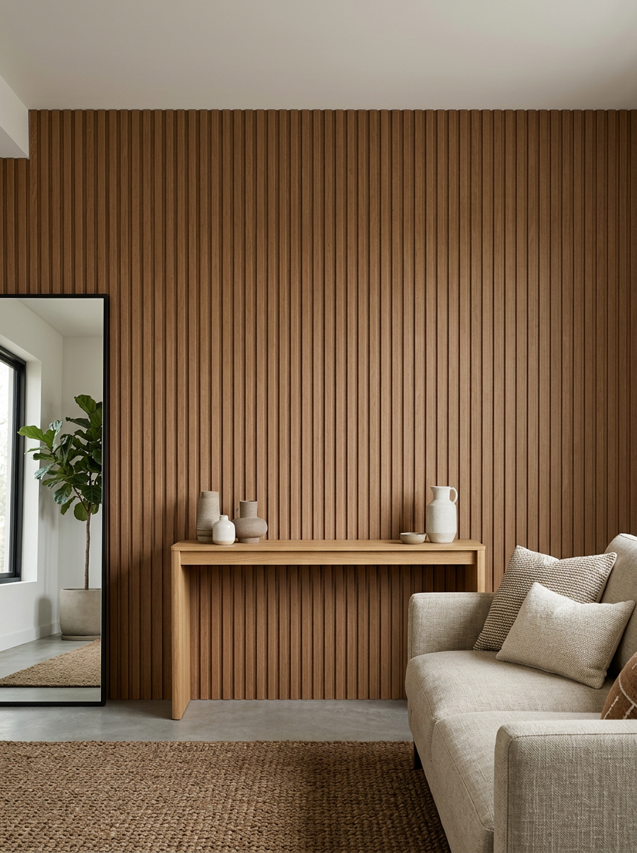 Wall Panel Interior WPC Flat Caramelo 15x290 cm