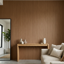 Wall Panel Interior WPC Flat Caramelo 15x290 cm