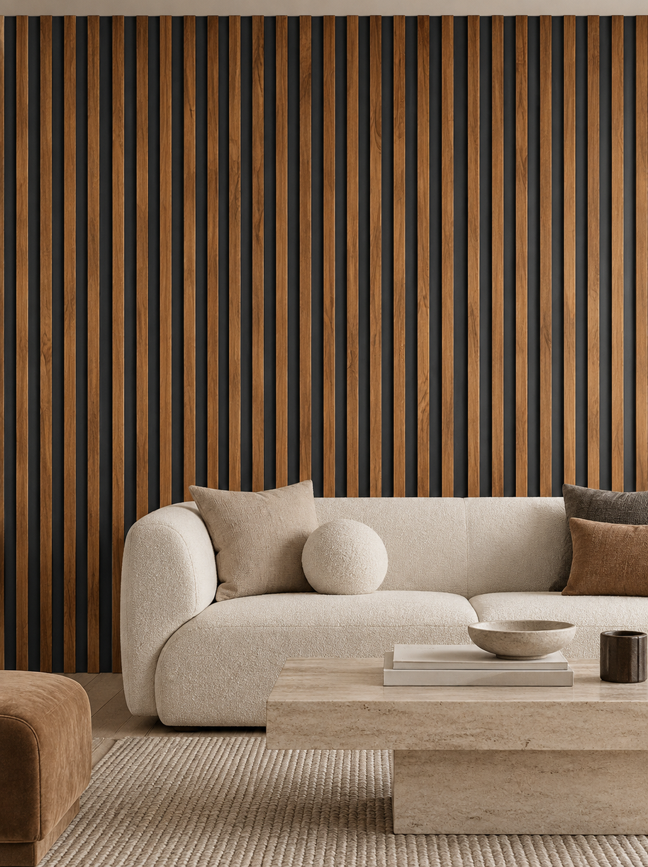 Wall Panel Interior WPC Fondo Negro Maple 16x290x2,2 cm