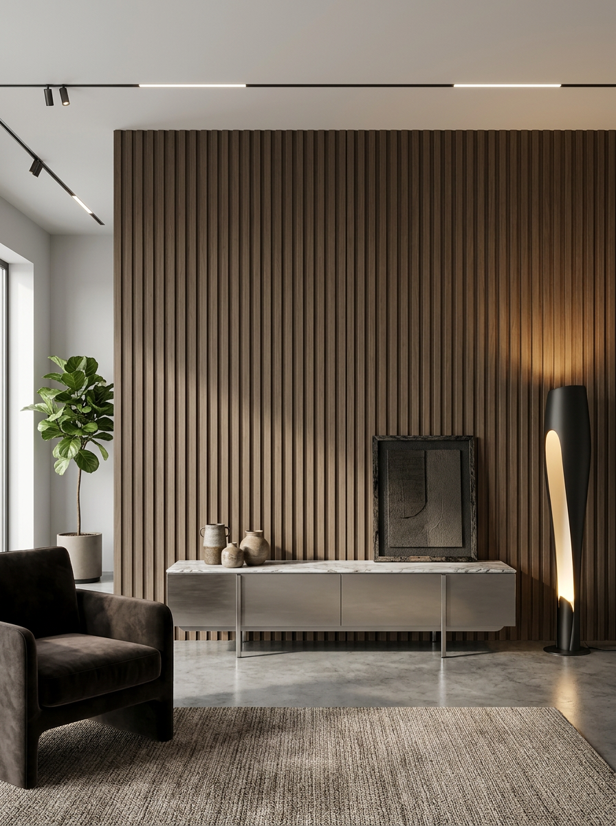 Wall Panel Interior WPC Flat Fresno 15x290 cm