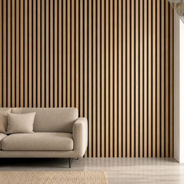 Wall Panel Interior WPC Fondo Negro Abedul 16x290x2,2 cm