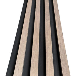 Wall Panel Interior WPC Fondo Negro Fresno 16x290x2,2 cm