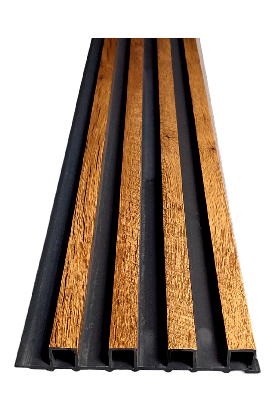 Wall Panel Interior WPC Fondo Negro Roble Natural 16x290x2,2 cm