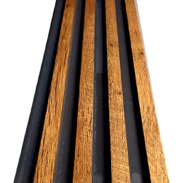 Wall Panel Interior WPC Fondo Negro Roble Natural 16x290x2,2 cm
